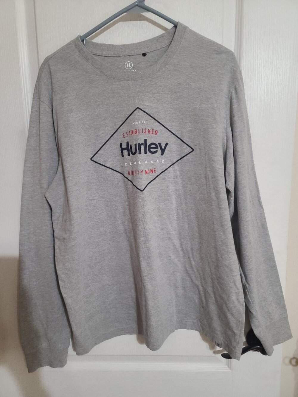 Brand unknown, Unisex  Hurley Long sleeved t-shirt, gray, size L